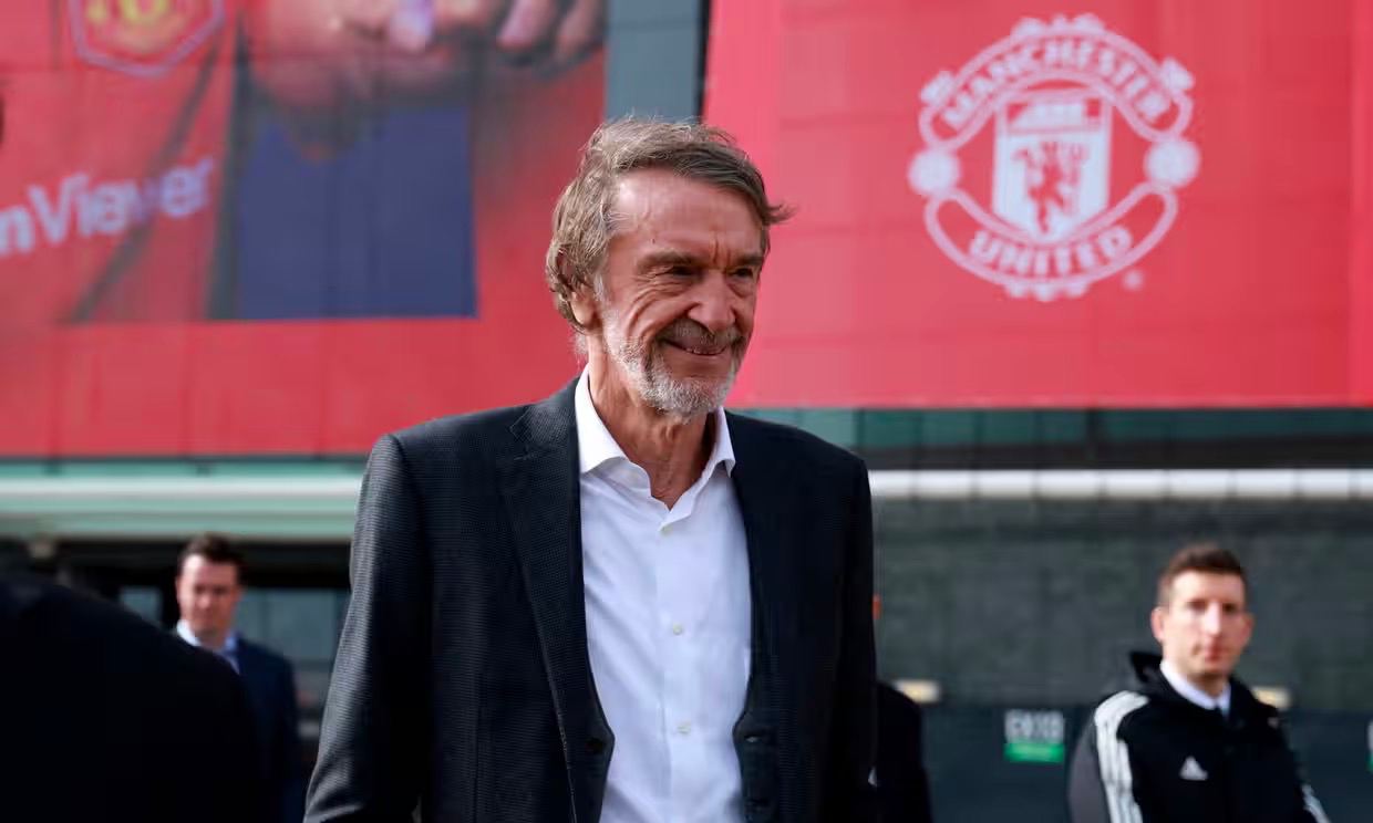 Jim Ratcliffe outside Old Trafford.
