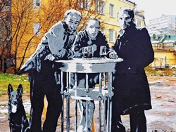 В Москве сожгли уличную инсталляцию с героями "Сталкера"
