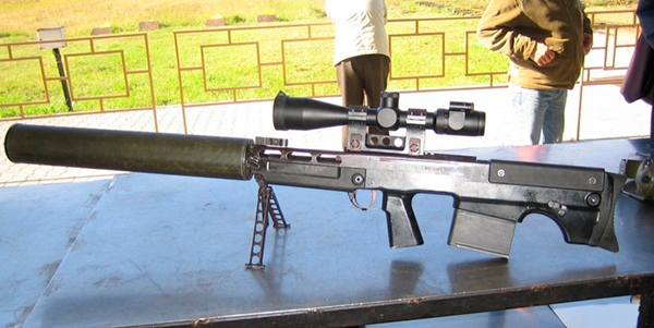 ВССК «Выхлоп» - бесшумная крупнокалиберная снайперская винтовка 12,7 мм