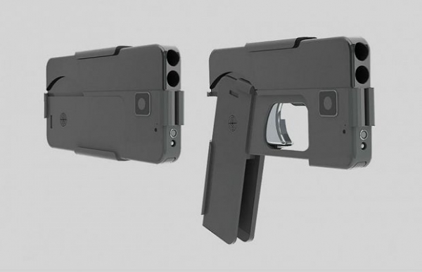 Пистолет маскируется под смартфон 