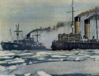 Челюскин: советский пароход, плененный льдами. Фото