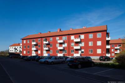 Так выглядят обычные спальные районы в Швеции. Фото