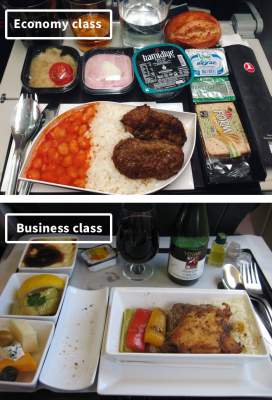 Чем кормят на борту самолетов в разных авиакомпаниях. Фото
