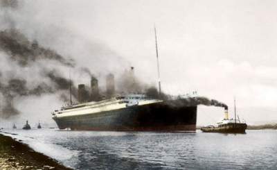 Редкие цветные снимки легендарного «Титаника». Фото