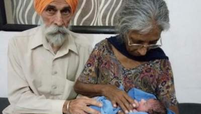 70-летняя женщина родила первого ребенка