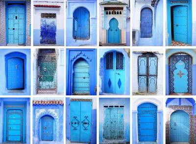 Все оттенки синего в волшебном городе Шефшауэн. Фото