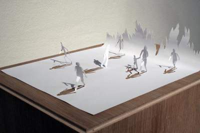 Датский художник создает шедевры из бумаги. Фото
