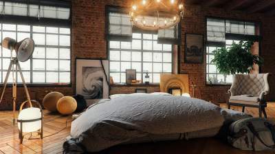 Сногсшибательные идеи оформления спален в стиле лофт. Фото