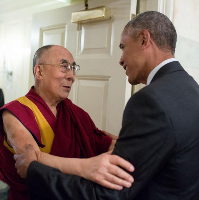 Обама встретился с Далай-ламой один на один