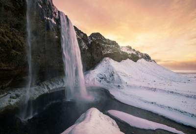 Великолепные снимки норвежского водопада Сельяландсфосс. Фото