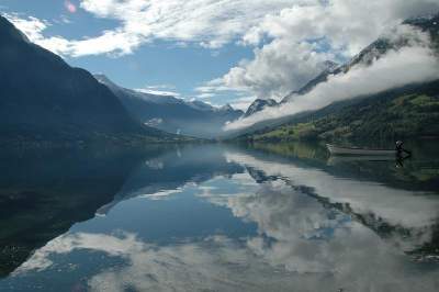 Живописная страна фьордов: живописная красота. Норвегии. Фото