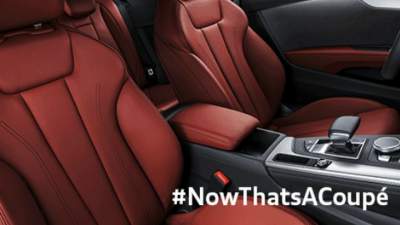Интерьер купе Audi A5 нового поколения