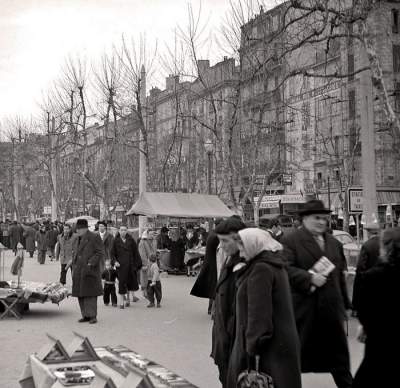 Улицы Марселя в середине прошлого века. Фото