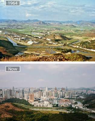 «Тогда» и «сейчас»: масштабы развития крупных городов мира. Фото
