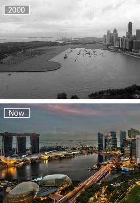 «Тогда» и «сейчас»: масштабы развития крупных городов мира. Фото