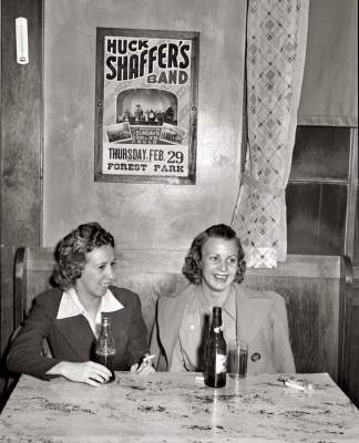 Американские кафетерии времен Второй Мировой. Фото