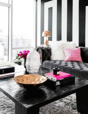 Дизайн черно-белой гостиной: несколько вдохновляющих идей. Фото