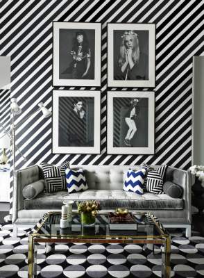 Дизайн черно-белой гостиной: несколько вдохновляющих идей. Фото
