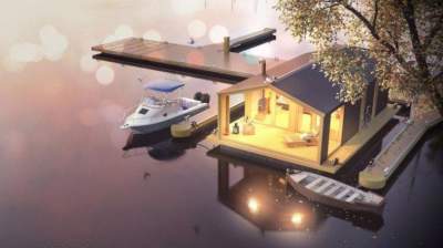 "Плавающие дома": жилища, способные подарить умиротворение. Фото