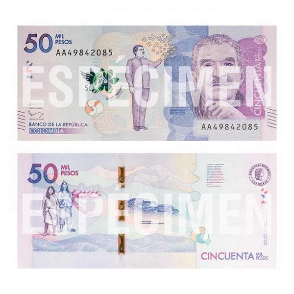 На родине Габриэля Гарсиа Маркеса выпустили банкноту с его изображением