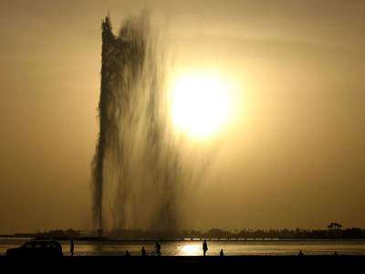 Фонтан Фахда - самый высокий фонтан в мире. Фото