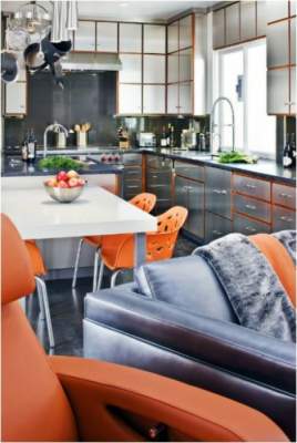 Яркие цветовые решения для оформления кухни. Фото