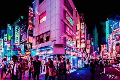 Волшебство ночного Токио в снимках Хавьера Портелы. Фото