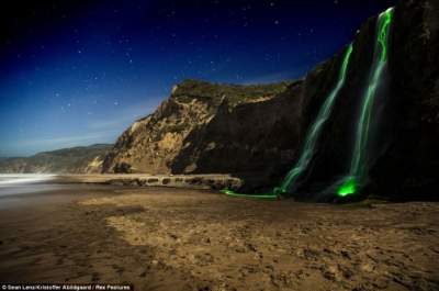 Удивительная неоновая яркость водопадов Калифорнии. Фото