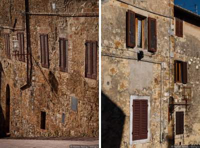 Средневековая архитектура итальянской Тосканы. Фото