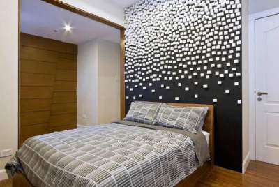 Правило одной стены: яркие идеи декора стены в изголовье кровати. Фото