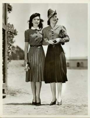Мода 40-х годов на эффектных ретро-снимках. Фото