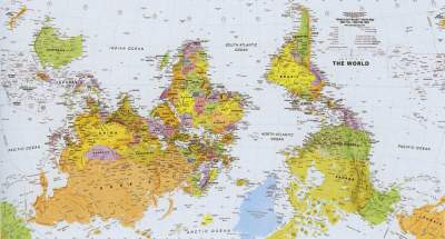 Так выглядят географические карты в разных странах мира. Фото
