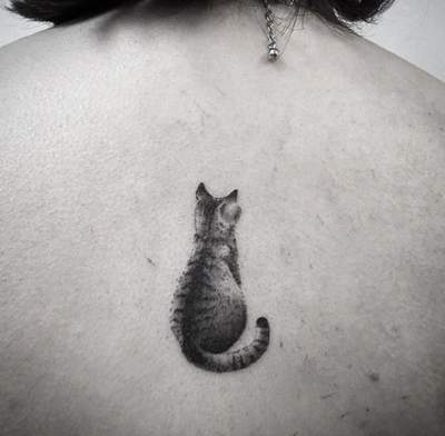 Лучшие варианты татуировок для любителей котов. Фото