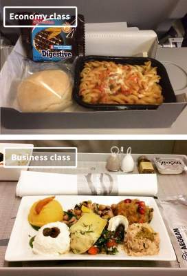 Чем кормят в небе: как выглядит еда на борту мировых авиакомпаний. Фото