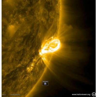 NASA показала уникальный снимок арок на Солнце 