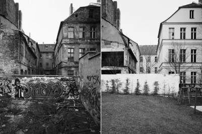 Восточная Германия до и после падения Берлинской стены. Фото