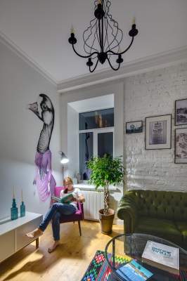 Стильный интерьер обычной киевской квартиры. Фото