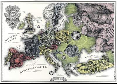 Необычные символические карты Европы. Фото
