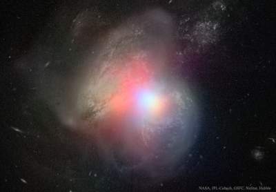 Астрономы показали впечатляющий снимок «воюющих» галактик