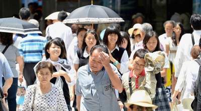 Аномальная жара в Японии: за сутки погибли 5 человек, более 430 - госпитализированы